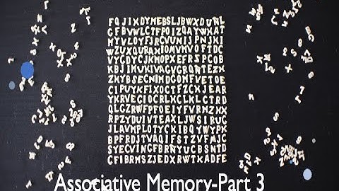 Associative Memory   Part 3