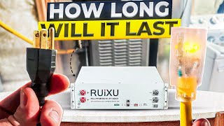 How Long Can a 48V LiFePO4 Battery Run a House Furnace (RUIXU test)