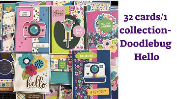 32 cards/1 collection- Doodlebug Hello