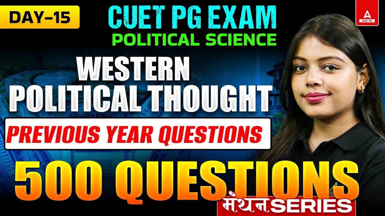 Western Political Thought Important Questions | CUET PG Political ...
