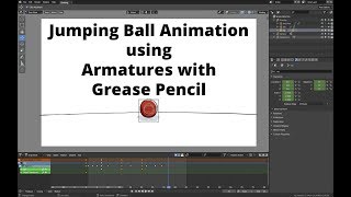 Jumping Ball Animation using Armatures with Grease Pencil