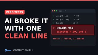 I Let AI Refactor Code With Zero Tests. One Line Almost Broke Everything.