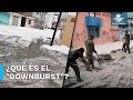 “Downburst”, el fenómeno meteorológico que dejó a Puebla bajo hielo