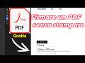 Come firmare un pdf senza stamparlo ! con un software gratis Tutorial