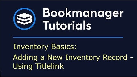 Adding New Inventory using Titlelink