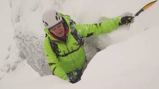 Winter skills 4.5: transitions between technical and easy climbing