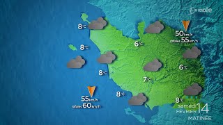 La météo de la Vendée du samedi 14 février 2026 : accalmie avant le retour de la pluie