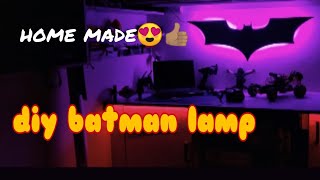 home made Batman led lamp