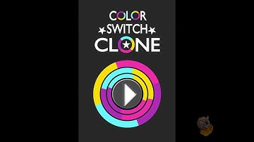 Color Switch Clone Gameplay Video.