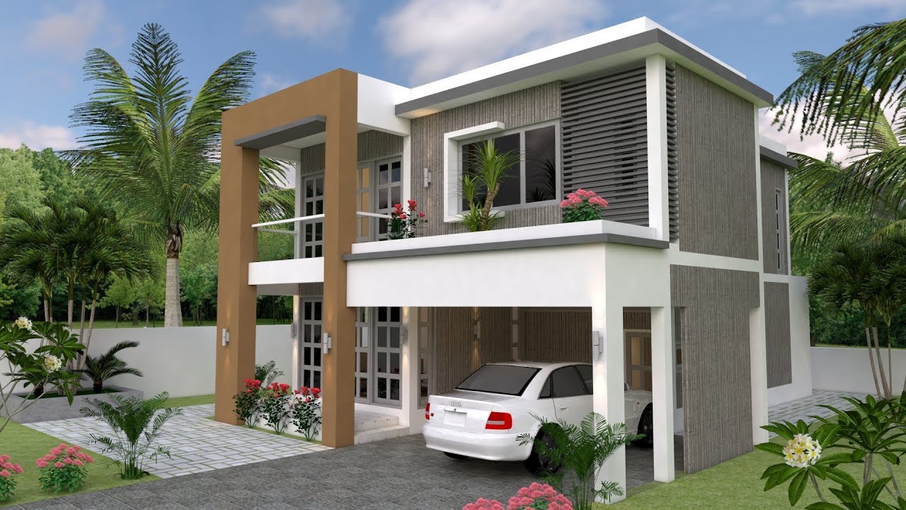  Sketchup Home Design  Plan 30x38 With 3 Bedrooms YouTube