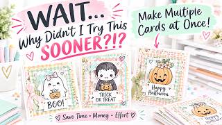 No Stamps No Dies..NO PROBLEM!😲Easiest Way to Create & Color Lots of Cards at Once😲Save Time & Steps