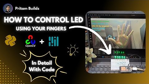 Gesture Controlled LED Project using ESP32 | Hand Gesture Recognition with OpenCV & MediaPipe #esp32