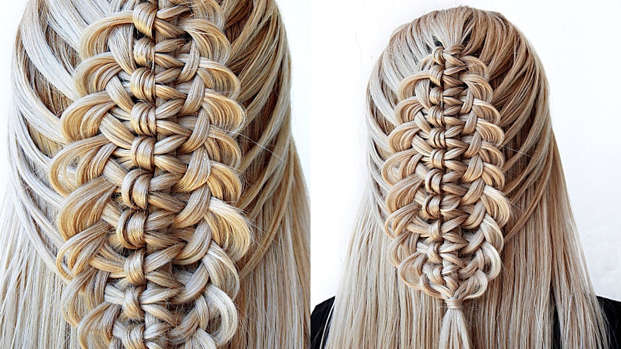 😱 Macrame braid the EASY Way! 😱 Super simple & perfect for long, medium &  shoulder length hair - YouTube