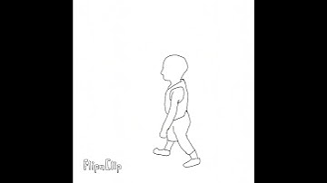 A kid walking | A realistic flipaclip animation. #FlipaClip