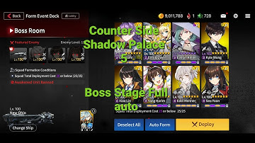 Counter Side Shadow Palace 5, Boss Stage Full Auto
