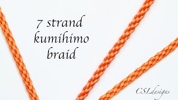 7 strand kumihimo braid