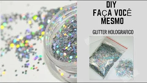 O que é glitter holográfico?