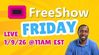 FreeShow Friday 1/9/26  #freeshowtutorial #presentationsoftware #obsstudio #propresenter