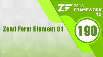 Lập trình Zend 1x - Bài 190 Zend Form Element - Phần 1