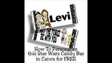 How to Personalize a Candy Bar Wrapper using the free version of Canva