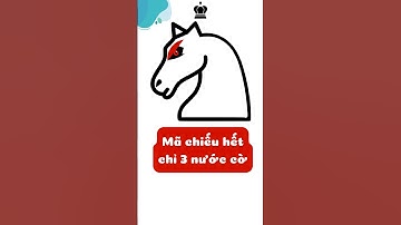 Mã chiếu hết sau 3 nước cờ. #covua #chess #daisycovua #shorts