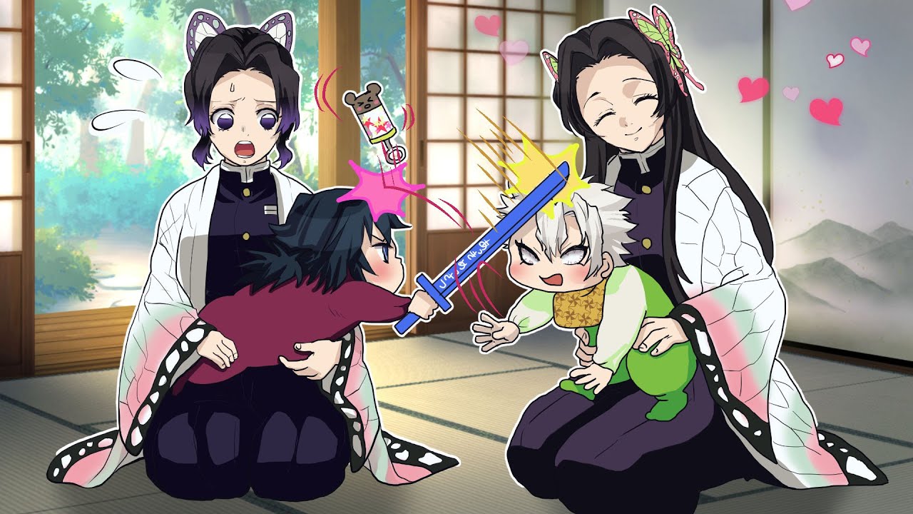 【鬼滅の刃×声真似】もしも義勇と実弥が赤ちゃん化してハイハイレースで対決したら？カナエ「一番になれるように特訓よっ！！」【ぎゆしの・さねカナ・きめつのやいばライン・アフレコ】