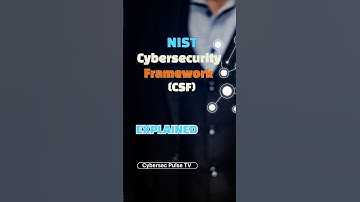 NIST Cybersecurity Framework -  Explained in 60 Seconds.