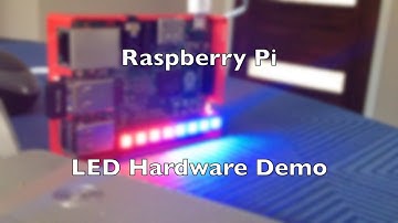 Raspberry Pi LED add-on board demo