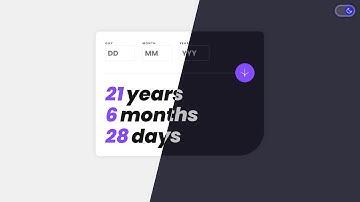 Age calculator app | Frontend Mentor | CodeWithAlamin #coding #frontendmentor #javascript #website