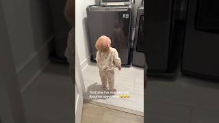 The way she did a double take 😂 #motherhood #momanddaughtergoals #toddlerlife#wfhmom #toddlersbelike