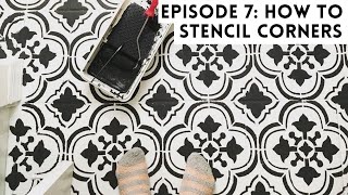 How To Stencil Corners Perfectly On A Floor