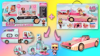 Unboxing Both Lol Surprise Vehicles! Lol Surprise Car Pool Coupe and Lol Surprise 2 in 1 Glamper