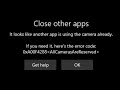Fix Camera Error Code 0xA00F4288 All Cameras are reserved on Windows 10