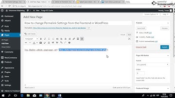How to change Permalink Settings from the Frontend in WordPress