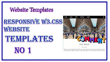 Website Templates responsive W3.CSS