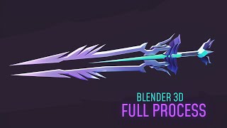 Creating Low Poly Fantasy Sword In Blender 3d