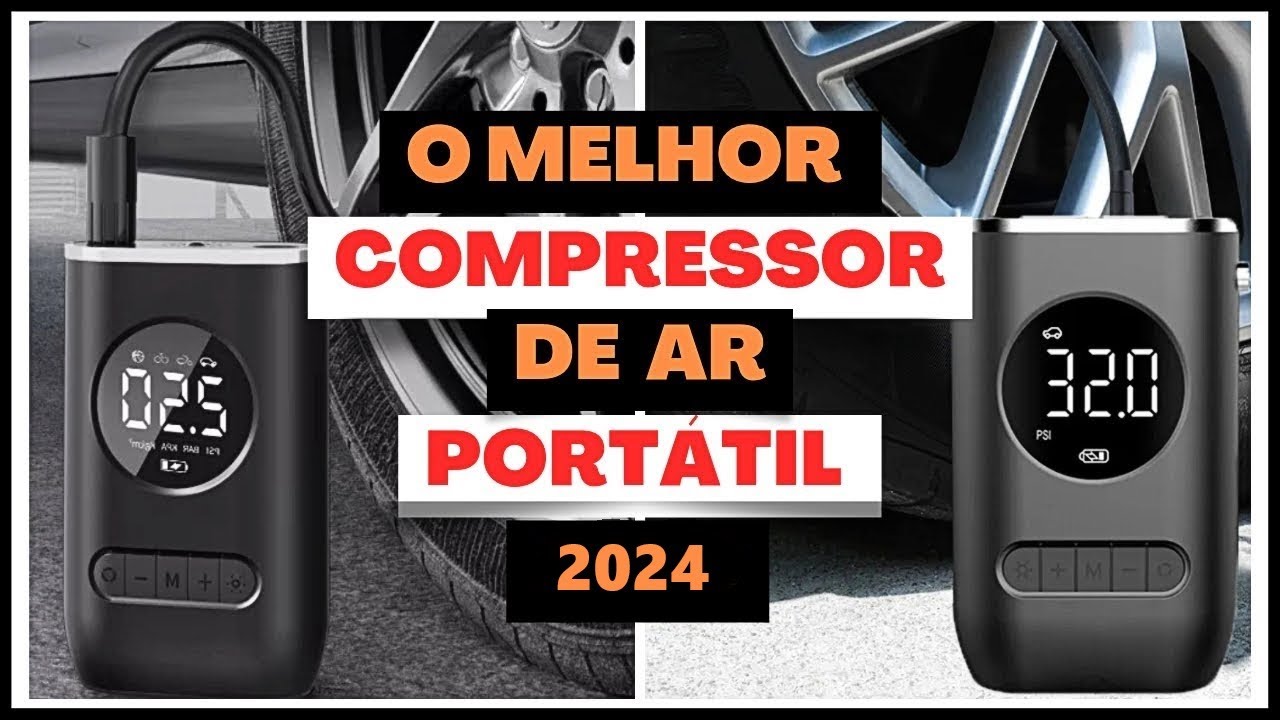 Mini Compressor de Ar Digital Portátil - USB Recarregável - YouTube