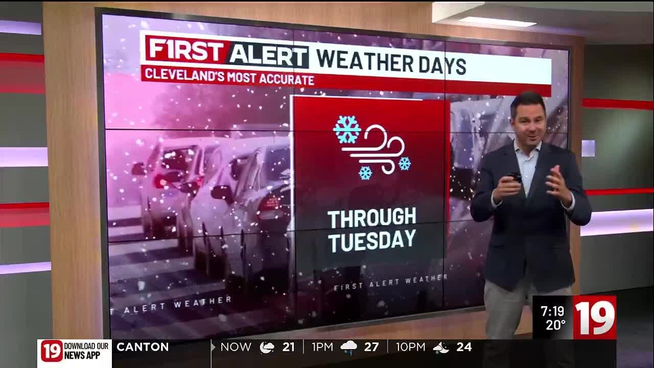 19 First Alert Days: Lake effect snow continues into next week - YouTube