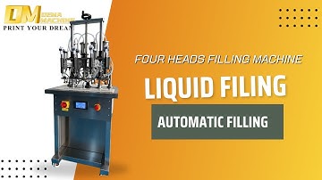 Four Heads Perfume Liquid Filling Machine, For Filling Liquid, Perfume, Cosmetic | DEMA Machine