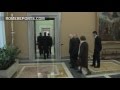 Benedict XVI bids farewell to Italian President Giorgio Napolitano