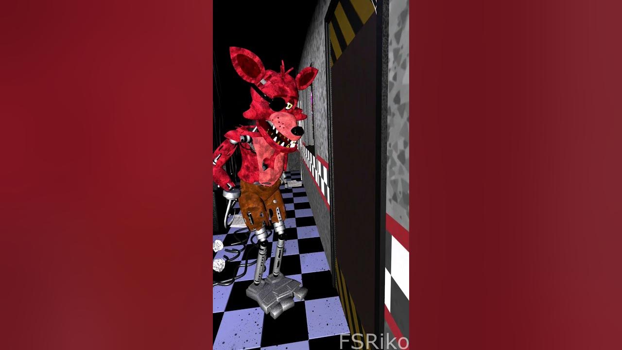 When you close the door on Foxy #fnaf #fnafmovie