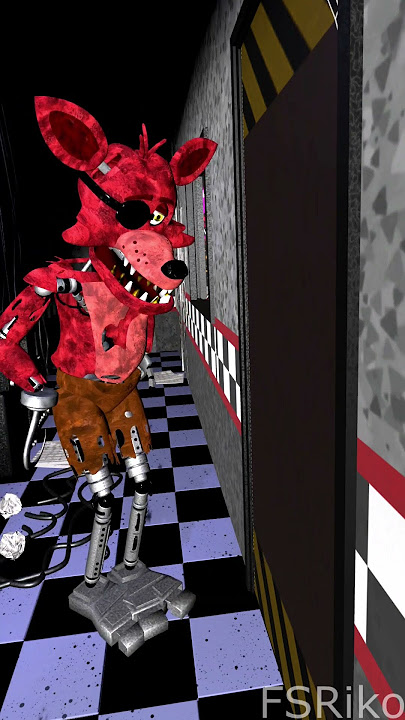 When you close the door on Foxy #fnaf #fnafmovie