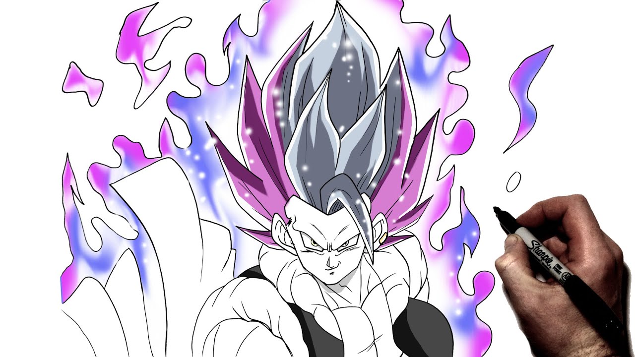 Drawing Gogeta Ultra Isntinct :v check out the comment for speed drawing  video : r/Dragonballsuper