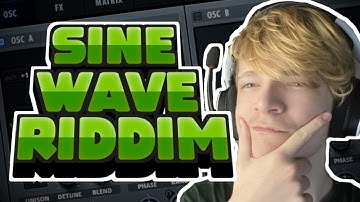 Making RIDDIM From ONLY a SINE WAVE! // Music Production with Neddie