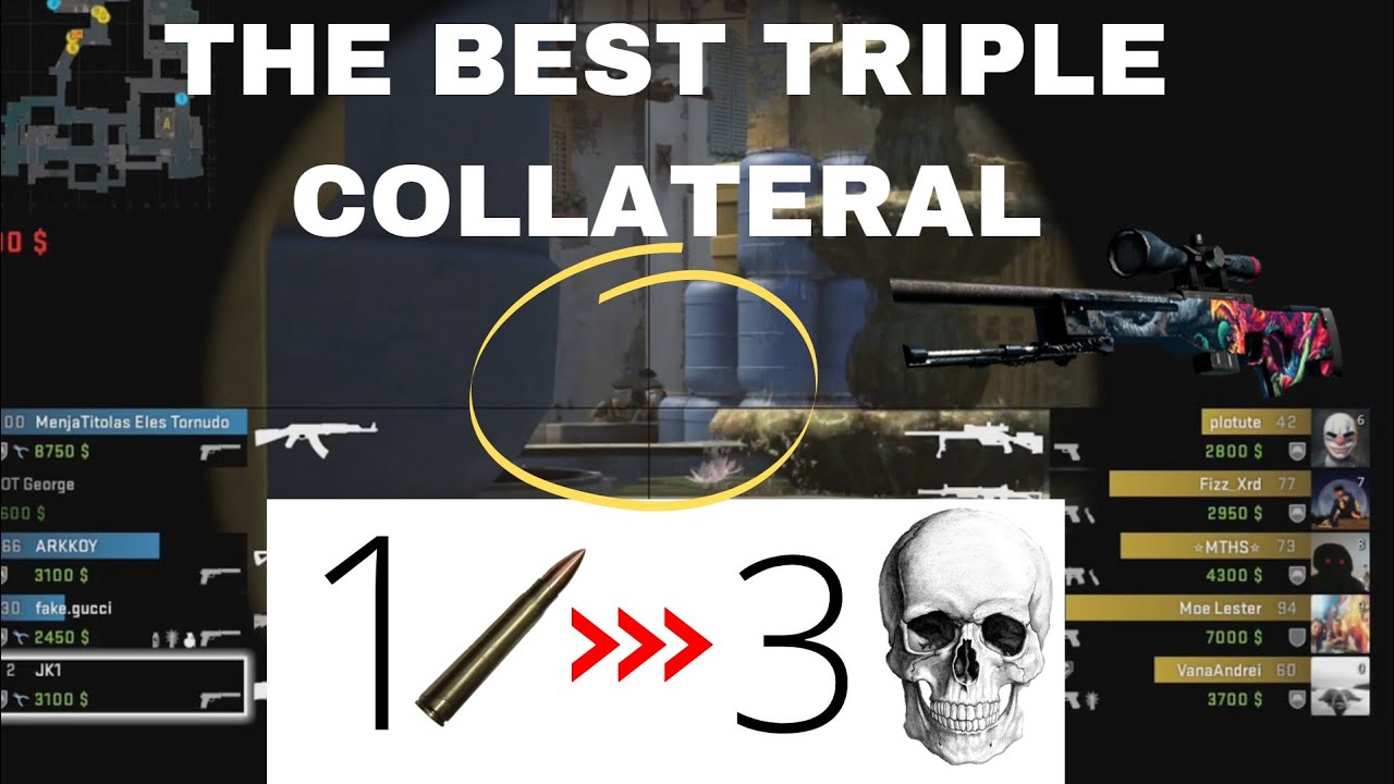 MY BEST PLAYS ON CSGO #3 - THE BEST CSGO TRIPLE COLLATERAL - YouTube