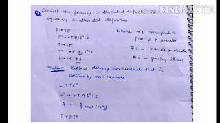 Conversion of L attributed to S attributed SDD - lecture 52/ compiler design