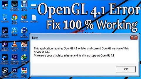 How to fix OpenGL 4.1 error in Rules of Survival 100% working