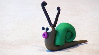 Поделки из пластилина. Веселая Улитка из пластилина. Поделки из пластилина. Веселая Улитка из пластилина.