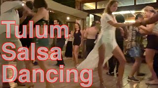 Tulum Hotel La Zebra's Salsa Dancing - Nightlife on the Beach