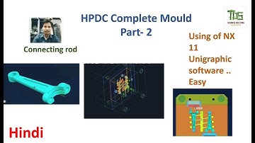 Complete HPDC mould Design Part-2/Connecting Rod/NX UG/ Hindi